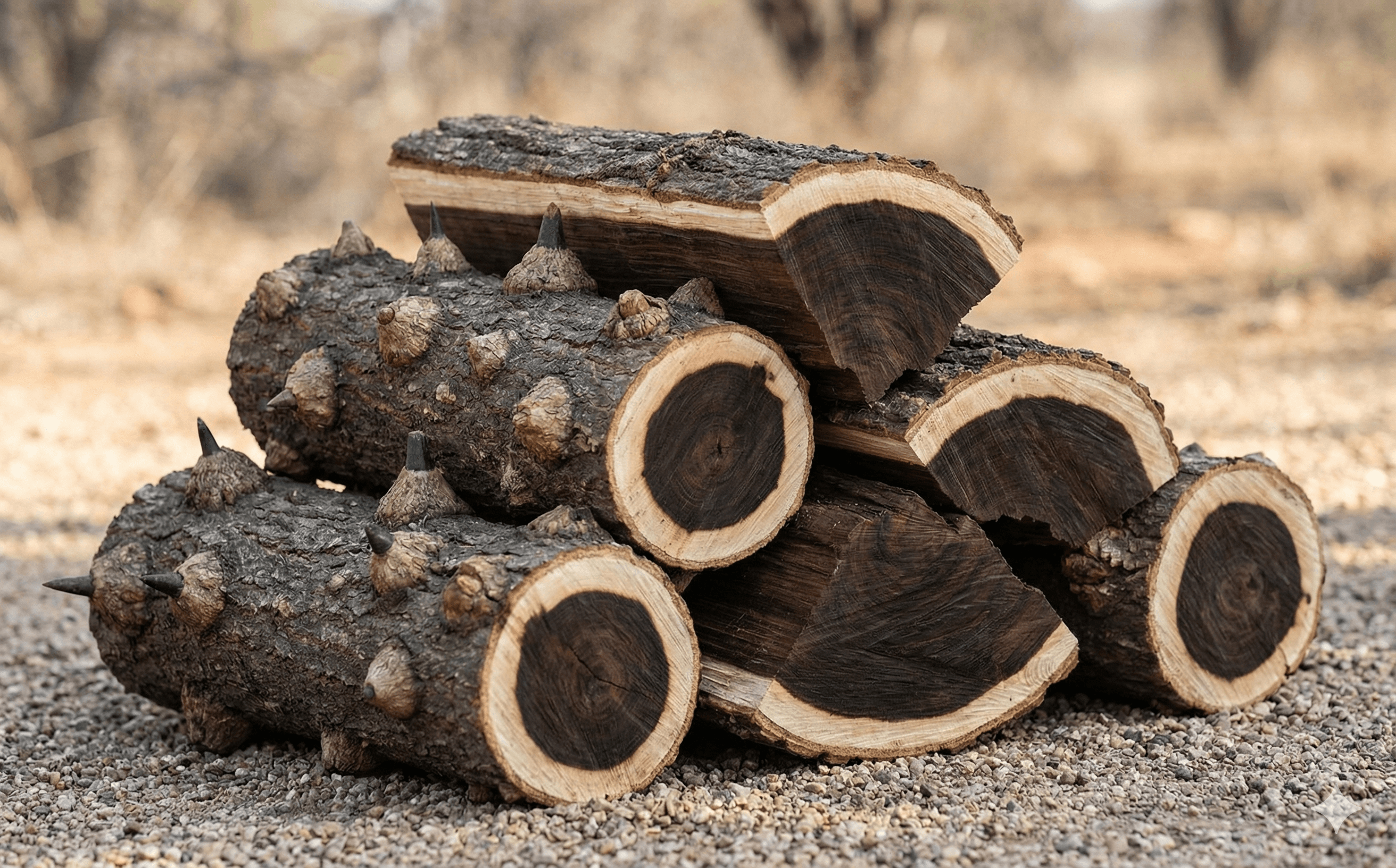Knoppiesdoring firewood – the look